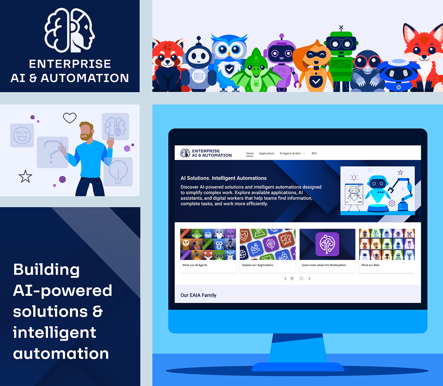 Enterprise AI and Automation visual identity system